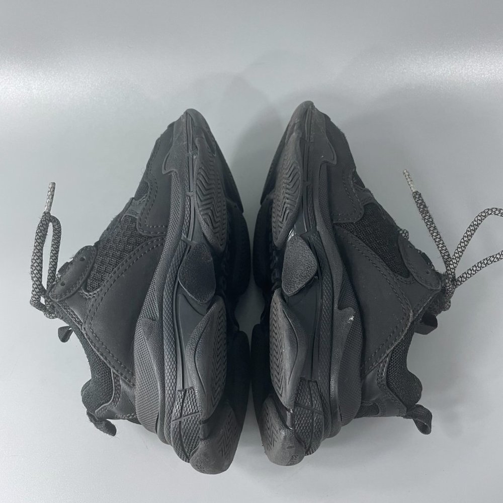 Balenciaga Triple S Kid's Black Polyurethane Wedge Trainer Sneakers, 29 - Picture 8 of 14
